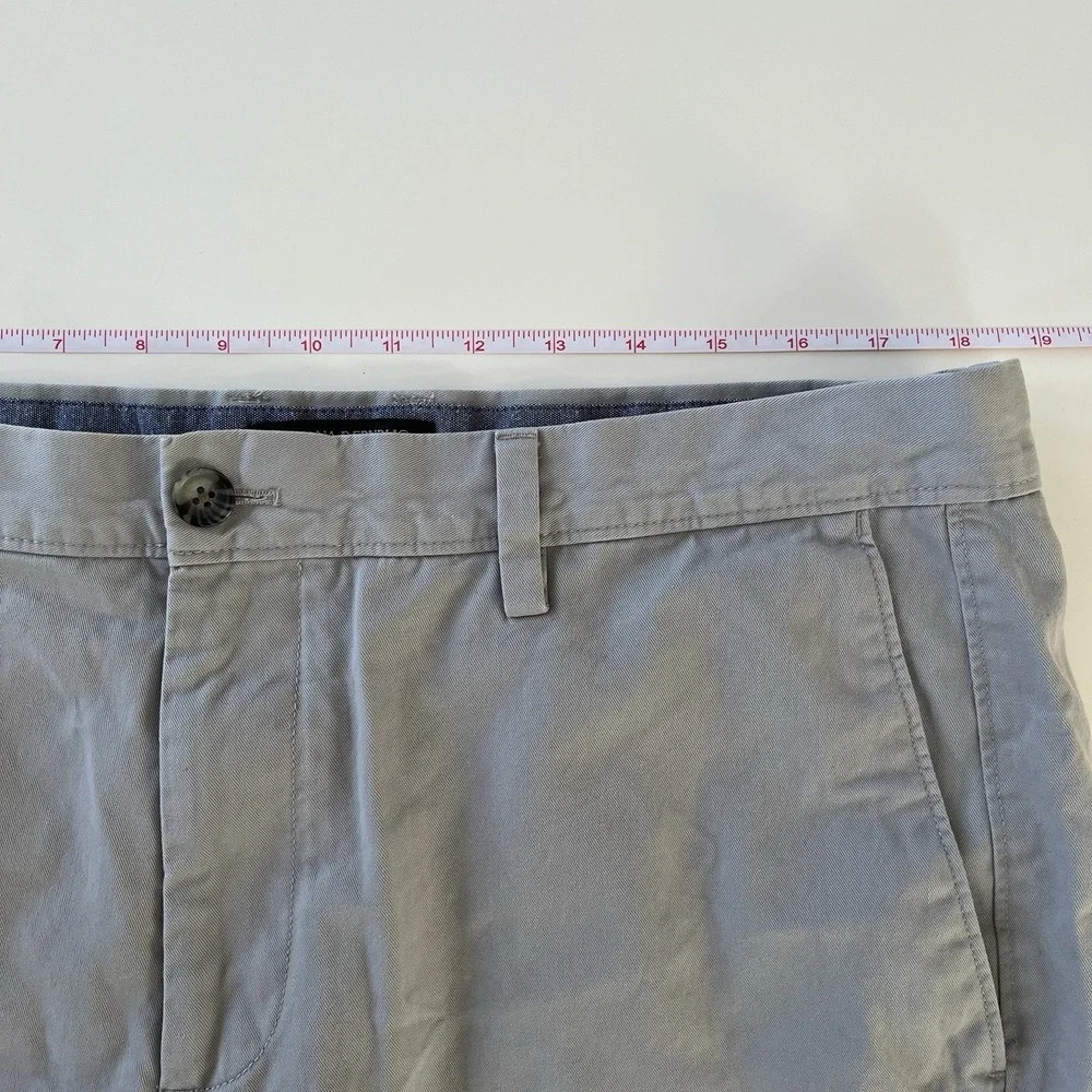 Banana Republic Size‎ 36 Aiden Short Gray Chino 100% Cotton Capsule Preppy